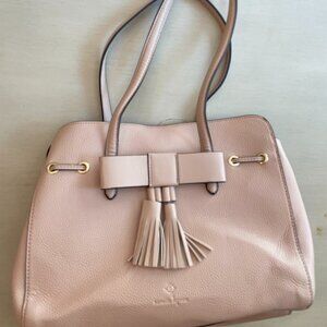 Nanette Lapore Bow Tassel Light Tan Handbag